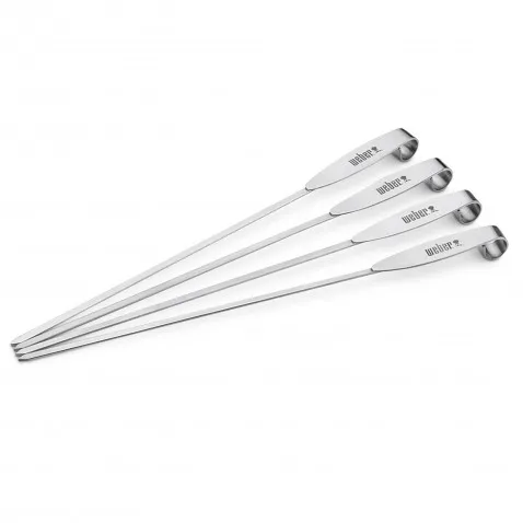 Weber ETGS Spieße-Set, 7618 Edelstahl, 4