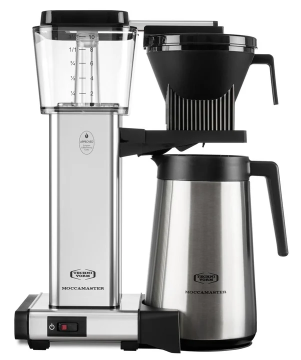 10 kopper - 6 min. bryggetid - Korrekt bryggetid, Filterkaffeemaschine, Schwarz, Silber