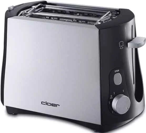 3410, Toaster, Schwarz, Silber - 3410, Toaster, Schwarz, Silber