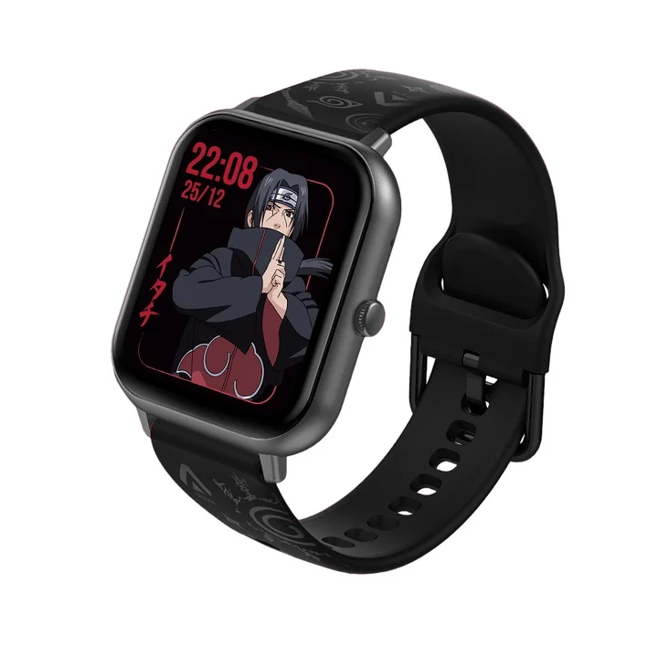 Abyx - FIT Touch 3 Naruto Edition Smartwatch - 1123 Modi, Bluetooth, Net Display, IP67, Herzfrequenz- und Sauerstoff-Tracker, Benachrichtigungen, Android/iOS
