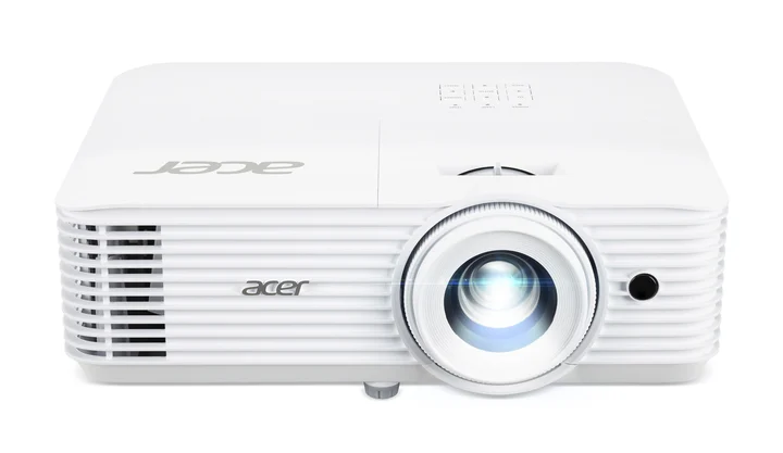 Acer - H6546 DLP-Beamer - 1080p Full HD (1.920 x 1.080 Pixel), 5.200 ANSI Lumen, 10.000:1 Kontrast, 3D, Keystone, 1x 3 Watt Lautsprecher, HDMI (HDCP), weiß,