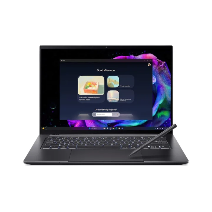 Acer - Swift X 14 AI SFX14-61G-R56L, Titanium Gray, Ryzen AI 9 365, 32GB RAM, 2TB SSD, GeForce RTX 5070, DE (NX.JA9EG.007)