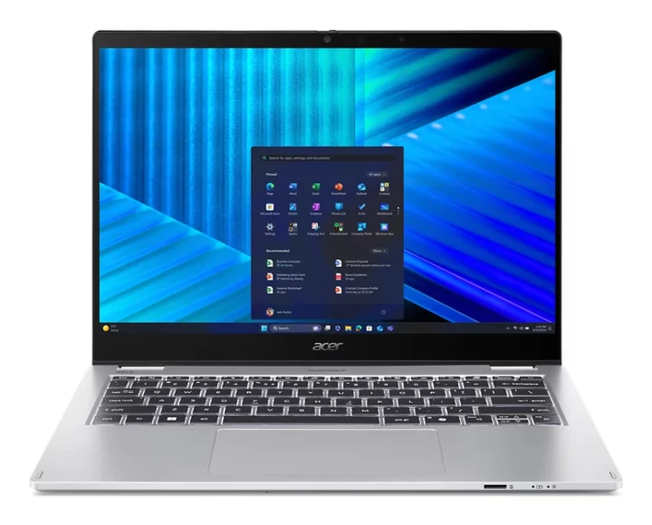 Acer TravelMate TMP414RN-55-TCO-71N2, Intel Core Ultra 7, 2 GHz, 35,6 cm (14"), 2880 x 1800 Pixel, 16 GB, 512 GB