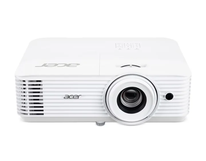 Acer - X1827 DLP-Beamer - 4K UHD (3.840 x 2.160 Pixel), 4.000 ANSI Lumen, 10.000:1 Kontrast, 3D, Keystone, 1x 10 Watt Lautsprecher, HDMI (HDCP), weiß, Home