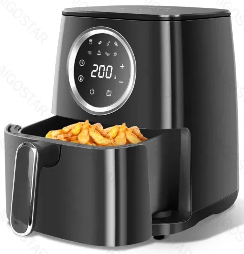 Aigostar - Air Fryer 4L, Heißuftfritteuse XXL, Heissluft Fritteusen ohne Öl, 8 Menü, LED Touchscreen, 1500W, BPA-frei