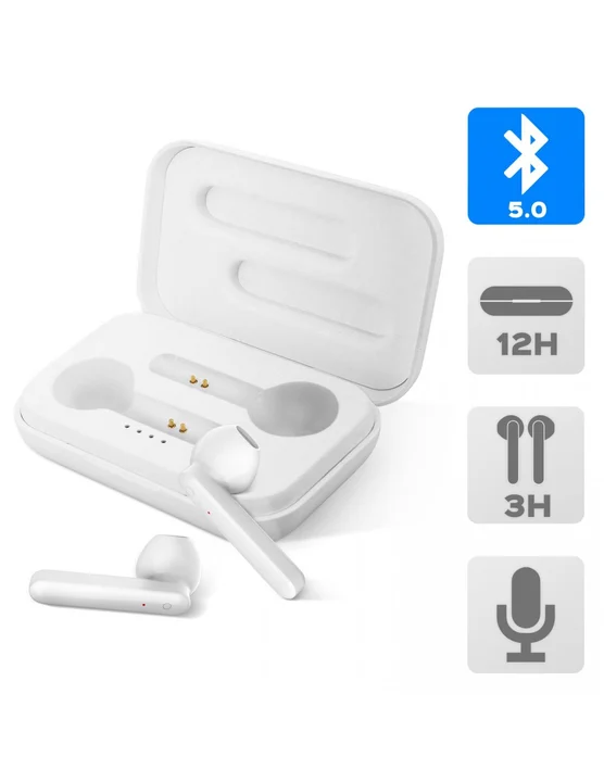 Akashi wireless Bluetooth in-ear Kopfhörer – Weiß