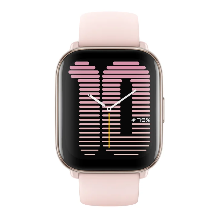 Amazfit Active petal pink Smartwatch - Android, iOS, GPS, 5 ATM, AMOLED