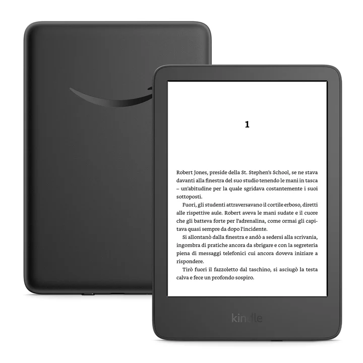 Amazon - Kindle (neueste generation) – Der leichteste und kompakteste Kindle, mit blendfreiem Bildschirm, schnellerem Umblättern und anpassbarem Frontlicht –
