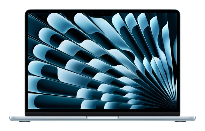 Apple - MacBook Air 13", Sky Blue, M4 - 10 Core CPU / 8 Core GPU, 16GB RAM, 256GB SSD, DE [2025] (MC6T4D/A / Z1H7)