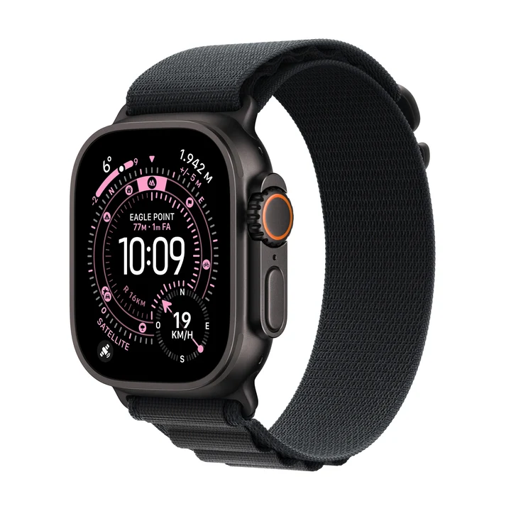 Apple - Watch Ultra 3 schwarz mit Alpine Loop Small schwarz (MF0Q4QF)