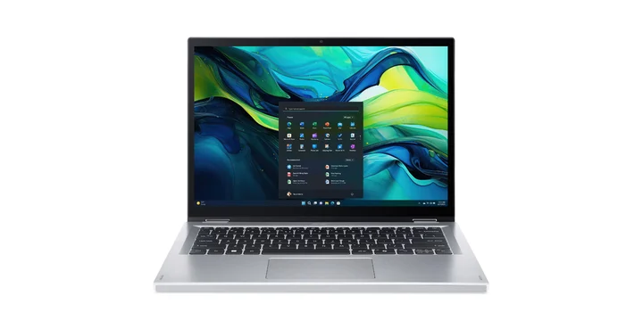 Aspire Go Spin 14 (14", 8 GB, DE, Intel Core 3 N355), Notebook, Silber - Aspire Go Spin 14 (14", 8 GB, DE, Intel Core 3 N355), Notebook, Silber