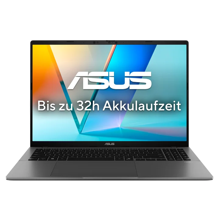 ASUS - VivoBook S16 S3607QA-PL013W, Matte Gray, Snapdragon X - X1-26-100, 16GB RAM, 1TB SSD, DE (90NB16C2-M000X0)