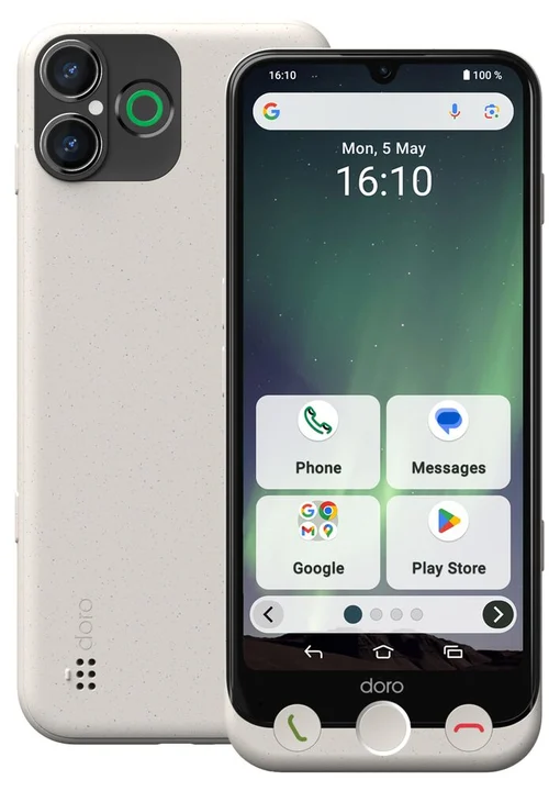 Aurora A30 (128 GB, Graphitgrau, 6.10", Dual SIM, 4G), Smartphone, Schwarz