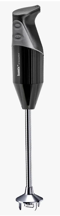 Bamix - Stabmixer Set G350 GASTRO PRO-3 inkl. Multifunktionsmesser, Quirl-Aufsatz und Schlagscheiben-Aufsatz, Halterung, 350 Watt, 2 Stufen, Edelstahl, Made