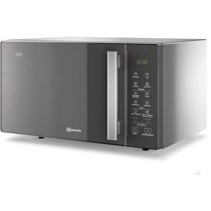 Bauknecht - MW 254 SM Grill-Mikrowelle Kombination/ Dampfgarfunktion inkl. Dampfgarbehälter/ 900 W/ 25 L Garraum/ Quartz 1050 W/ AutoClean/ Schmelz-Funktion/