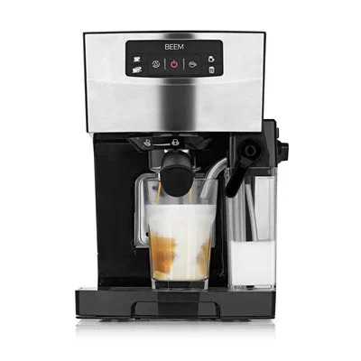 BEEM - ESPRESSO-CLASSICO II Espresso-Siebträgermaschine - 15 bar | Edelstahl mit Milchtank, individuell einstellbarer Milchschaum | Thermoblock-System,