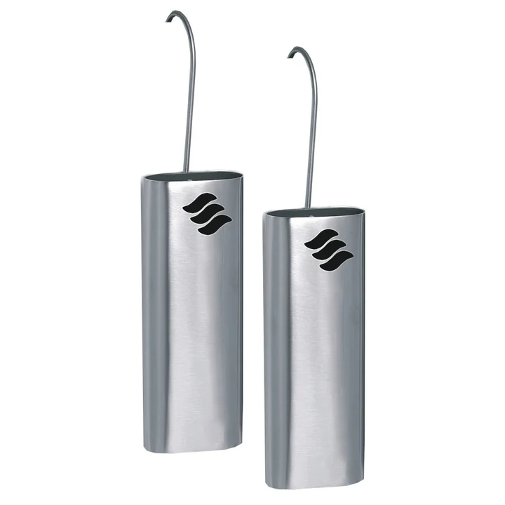 BENTA - Metrox Luftbefeuchter aus Edelstahl 2er-Set (für Heizkörper, Raumbefeuchter, Form oval, zum Einhängen) 11400