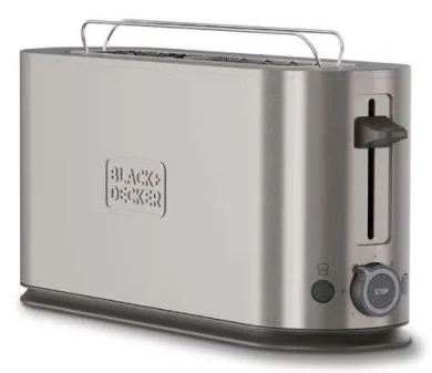 BLACK+DECKER Toaster Langschlitz 1000W Inox