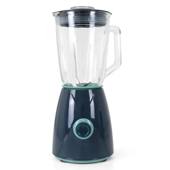 Blender de Krug 1300 W, Kapazität 1,5 L. 4 gezackte Klingen de aus rostfreiem Stahl, 2 Geschwindigkeiten + Pulse. Abnehmbare Kanne. Aufnahme von Eis.