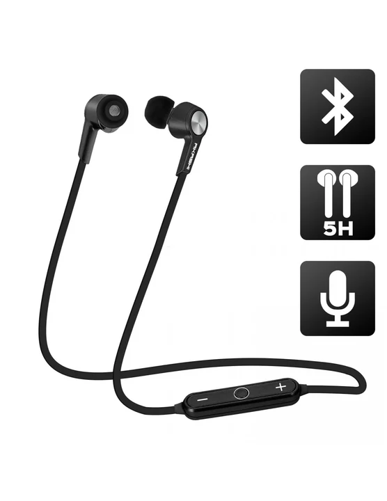 Bluetooth HD-Audio in-ear Magnetic Kopfhörer by Akashi - Schwarz