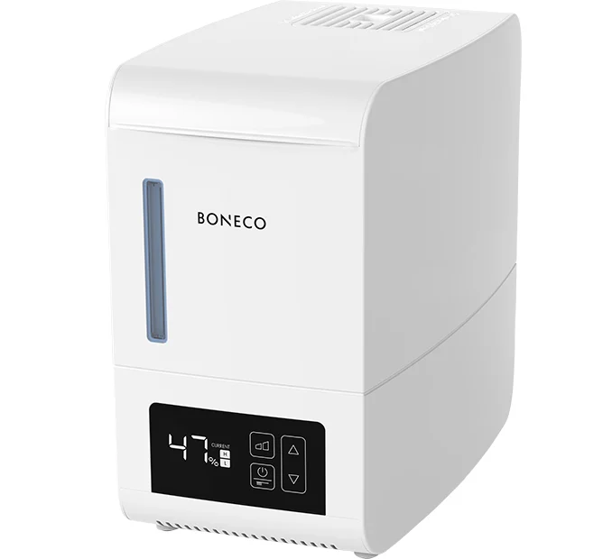 Boneco - Verdampfer S250 I Luftbefeuchter I 3L Wassertank I für Räume bis 50 m² I Aroma Funktion I Touch-Bedienung I Programmierbarer Hygrostat I Handwarmer