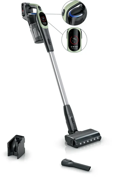 Bosch - Akku-Staubsauger Unlimited 9 BBS921TBA, kabellos, MicroClean Technology, Display, Staubkomprimierung, HEPA-Filtersystem, 10 Jahre Motorgarantie,