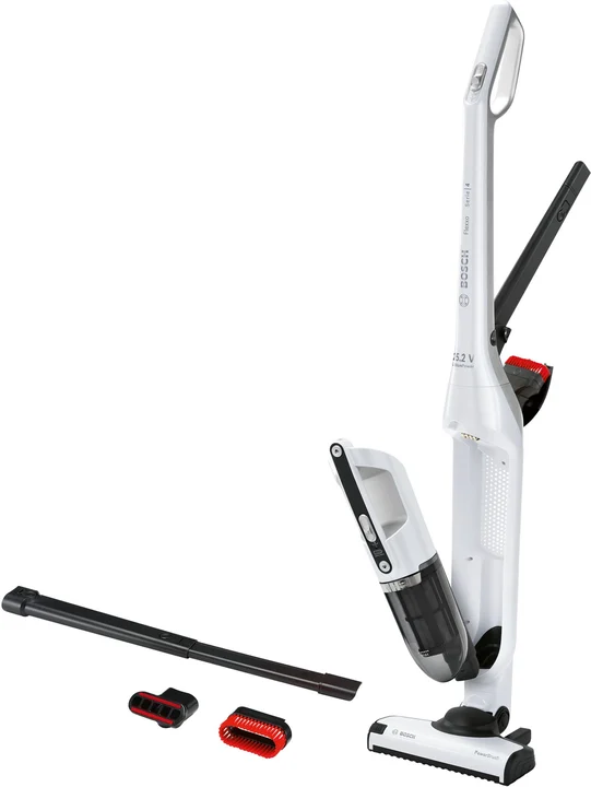 Bosch BCH3K255, 2-in-1-Stabstaubsauger, Beutellos, Schwarz, Weiß, 0,4 l, Trocken, Filterung