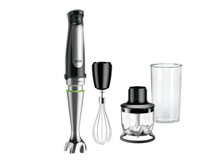 Braun - MultiQuick 7 - Stabmixer mit SplashControl-Technologie, ActiveBlade System, Präzise Geschwindigkeitsregelung, 350 ml Zerkleinerer, Schneebesen, 600 ml
