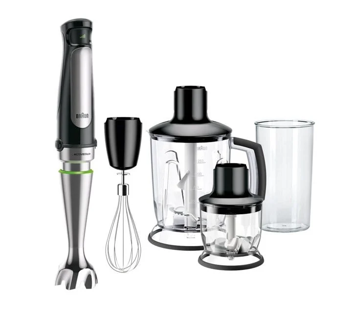 Braun - MultiQuick 7 - Stabmixer mit SplashControl-Technologie, ActiveBlade System, Präzise Geschwindigkeitsregelung, 1,25L Standmixer, Zerkleinerer,