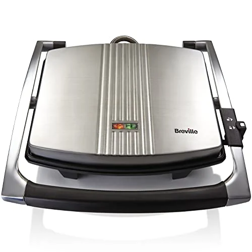 Breville - Sandwich/Panini Press & Toastie Maker | 4-Slice | Stainless Steel [VST026X]