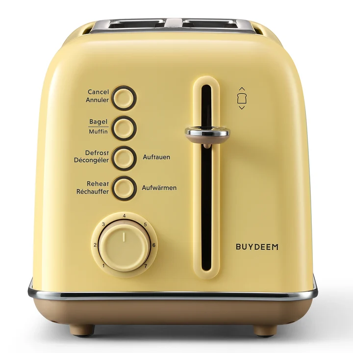 BUYDEEM 2-Scheiben-Toaster, Modell DT620E, Mellow Yellow, EU