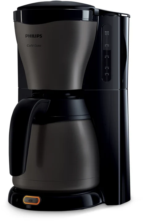 Café Gaia HD7547/80, Filterkaffeemaschine, Schwarz - Café Gaia HD7547/80, Filterkaffeemaschine, Schwarz