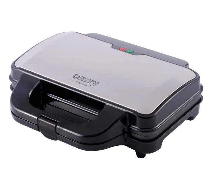 Camry - CR 3054 Sandwichmaker XL, Toaster, 1300 W, Grillplatte mit feuerfestem Griff, Kontaktgrill mit stabile Gummifüße