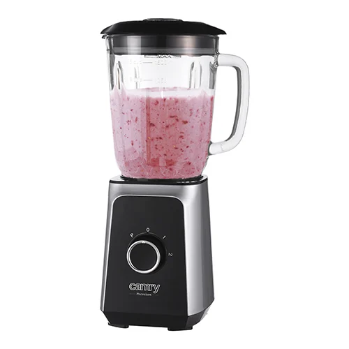 Camry - CR 4077 Standmixer mit 1,5l Glasbehälter, Smoothie Maker, Hochleistungsmixer, Mahlung, Eis-Zerkleinerung, Pulsfunktion, Edelstahlklingen, 2