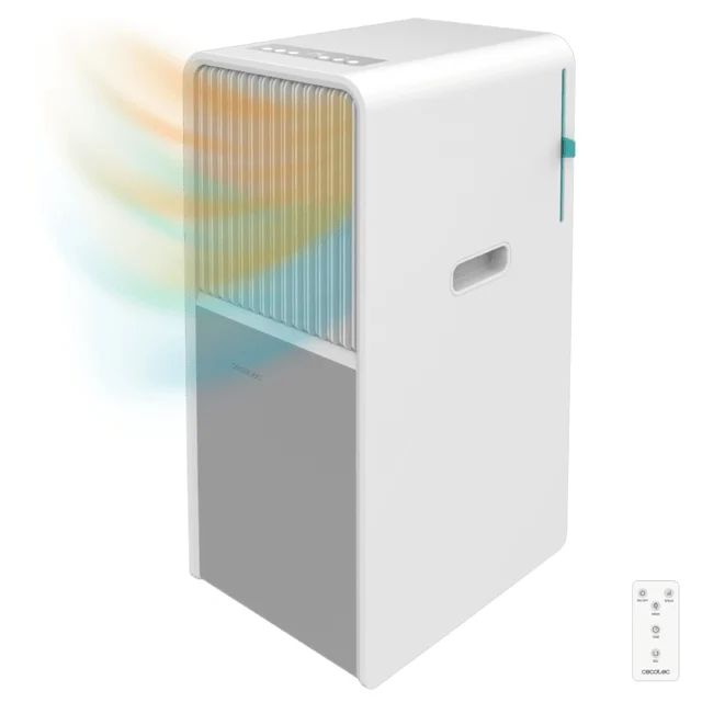 Cecotec - Mobile Klimageräte ForceClima 9450 Style Heating, 9000 BTU, Abdeckungsbereich 25 m2, Fernbedienung, Berührung, LED -Bildschirm, 5 Modi, 2