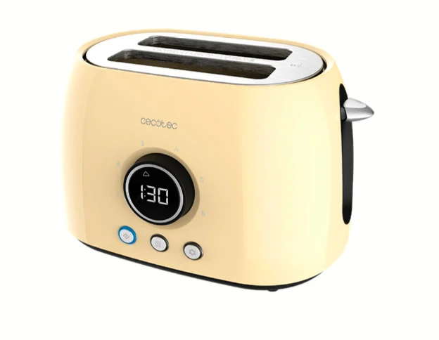Cecotec Vertikale Toaster ClassicToast 8000 Yellow Double