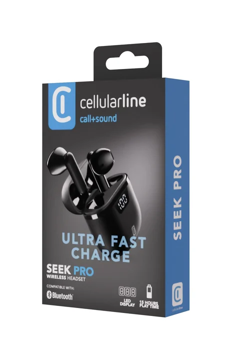 CELLULARLINE Bt Earphones Seek Pro Tws Univ. Black
