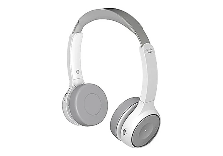 Cisco 730 Cuffie Wireless Bluetooth Over-Ear Noise Cancelling Platino e Bianco