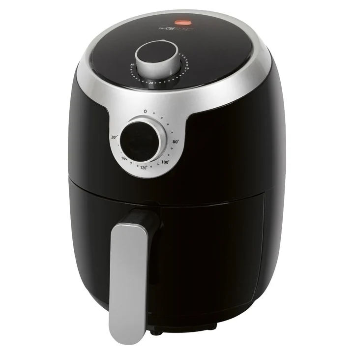 Clatronic - Heißluftfritteuse mit 360° Air-Flow | Öl- und fettfreies Frittieren | Airfryer 80°C - 200°C | Heissluftfritteuse 2,5L | Air Fryer mit