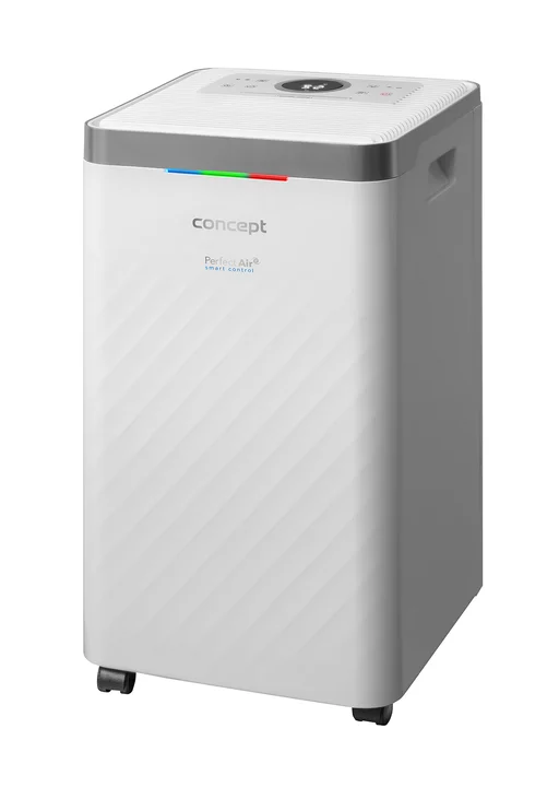 Concept - OV2012 Luftentfeuchter mit Luftreiniger 210 Watt Touch-Steuerung Vierfaches Filtersystem Ionisierung Aktivkohlefilter Staubfilter Timer 4