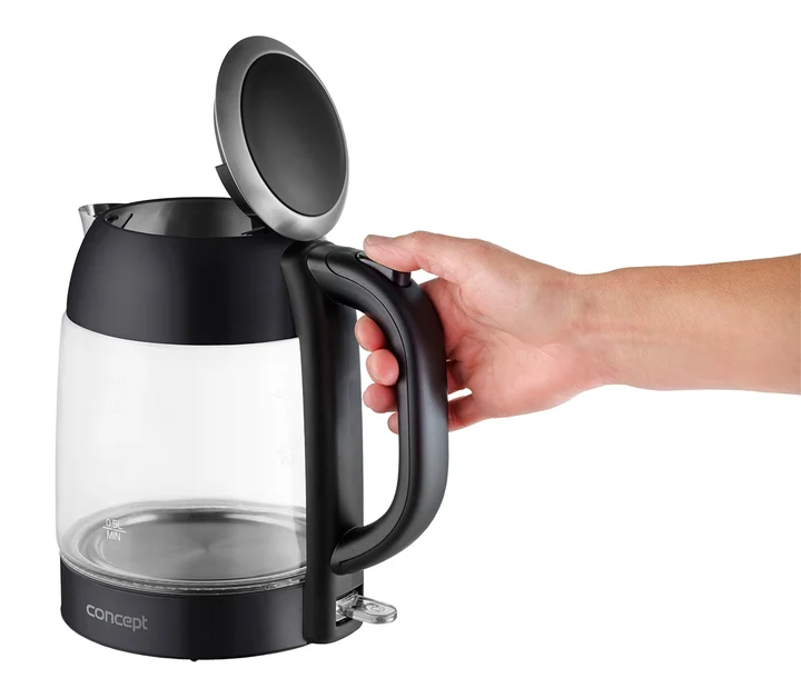 Concept RK4082 GLASKESSEL 1,7 L, DUNKLER EDELSTAHL