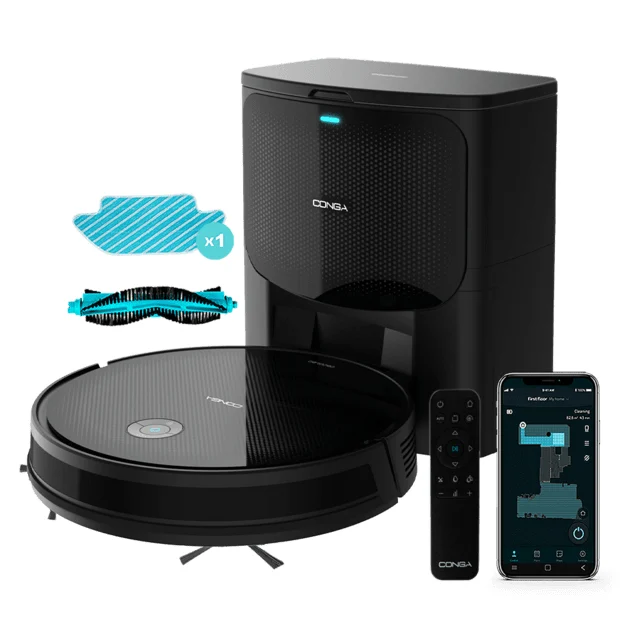 Conga Gyro Home, Staubsauger Roboter, Schwarz - Conga Gyro Home, Staubsauger Roboter, Schwarz