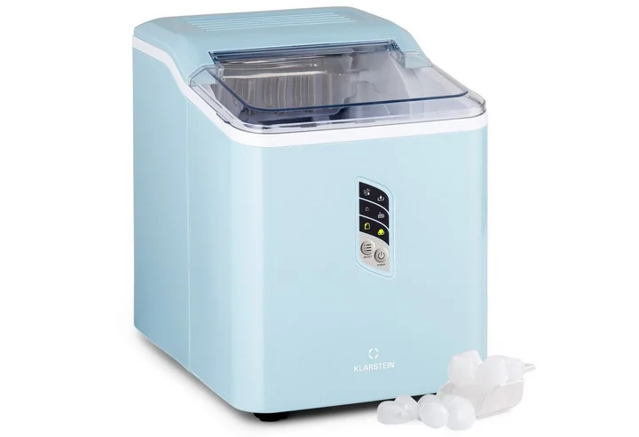 Cube Maker, Eiswürfelbereiter Selbstreinigend, Eiswürfelgerät für Große und Kleine Eiswürfel, mit Eiswürfelbehälter, 12kg/24h, Fassungsvermögen 1,5 L