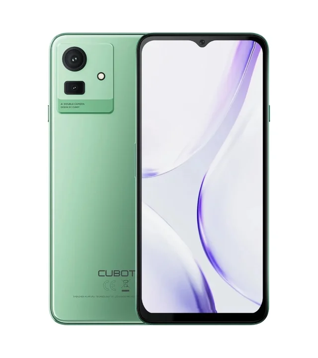 CUBOT NOTE 50 Handy Ohne Vertrag 16GB+256GB/1TB Android 13 Smartphone 6.56 Zoll HD+ 90Hz, 5200mAh Akku, Fingerabdruck, GPS, NFC, OTG Grün