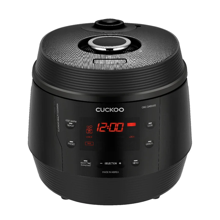 Cuckoo - CMC-QAB549S Premium 8 in 1 Multikocher ICOOK Q5 mit 10 vorprogrammierten Modi Schwarz