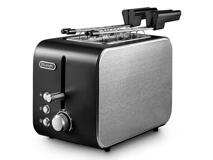 De'Longhi CTX 2203.BK 2-Scheiben-Toaster 550 W Schwarz, Silber