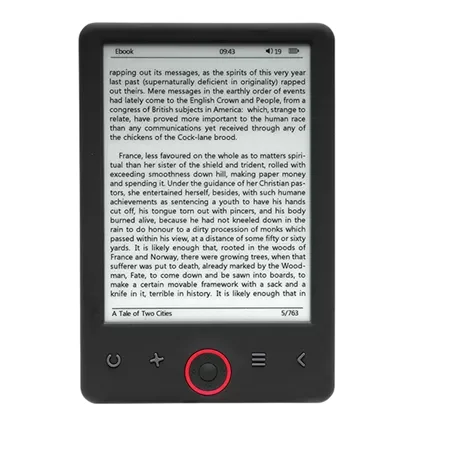 Denver Denver E Reader 6 Zoll - 4GB E Book Reader - erweiterbar auf bis zu 32GB - 1024x758- EBO626 - Schwarz