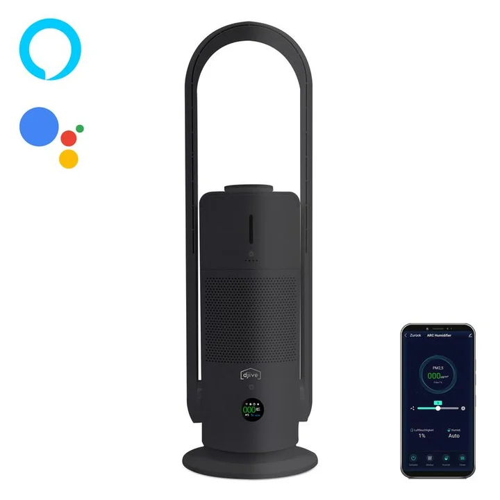 Djive - Flowmate ARC Humidifier 3in1 Luftbefeuchter/Luftreiniger metallic grey (DJ50019)