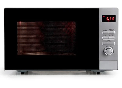 DOMO Mikrowelle 800 Watt Drehteller Auftaufunktion Schlusssignal 95 min Timer