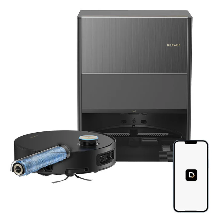 Dreame Aqua10 Roller-Staubsauger mit Wischfunktion,30kPa Saugfunktion,KI-Navigation,Heißwasserwaschen und Heißlufttrocknung,0 Tangle, Selbstreinigung